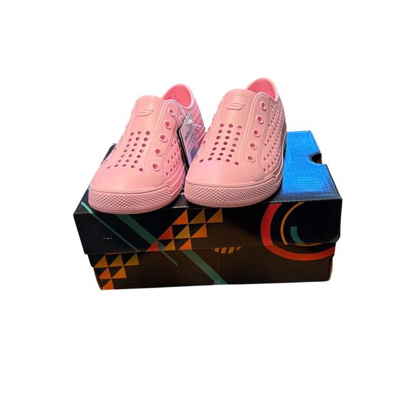Foamies Skechers NWT Kid's Guzman Lite Light Pink Rubber Water Shoes Size 13 - Picture 3 of 7